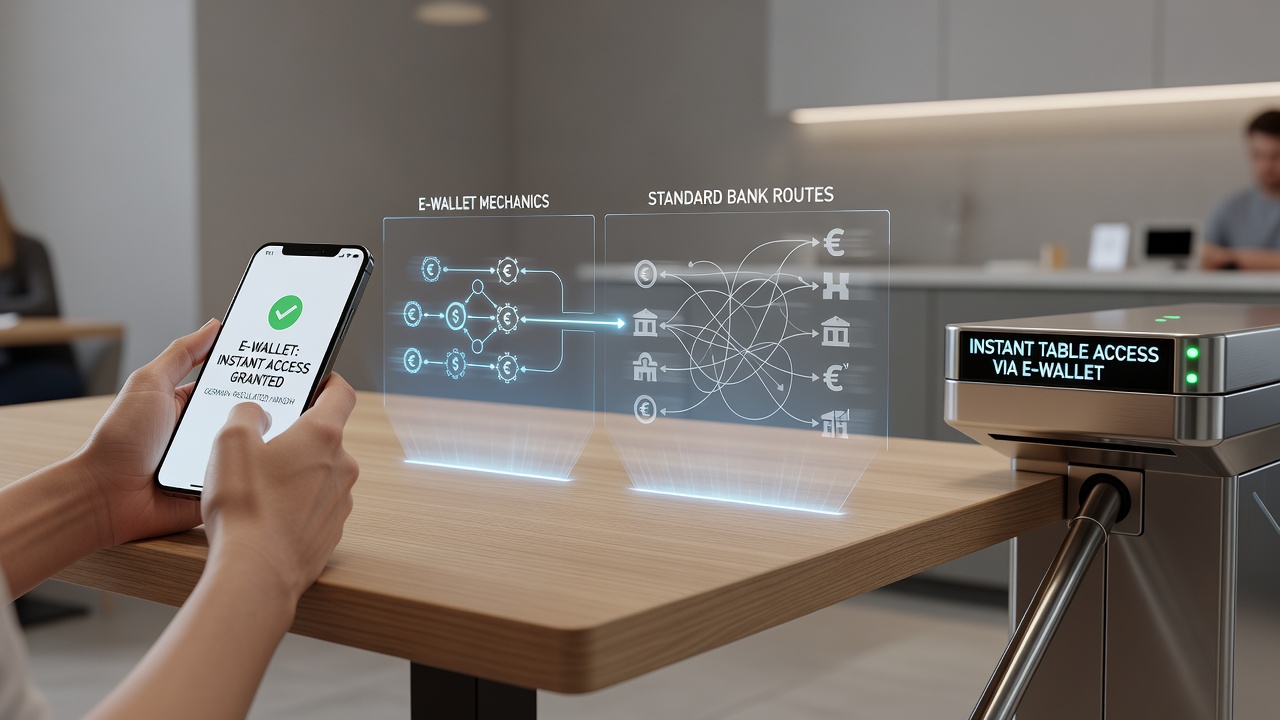 Vergleich von E-Wallet und Banktransaktionen auf deutschen mobilen Geräten