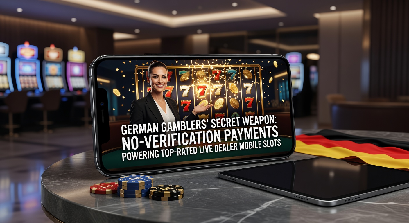 Deutscher Spieler genießt nahtlose Live-Dealer-Slot-Sessions auf dem Smartphone dank Zahlungen ohne Verifizierung