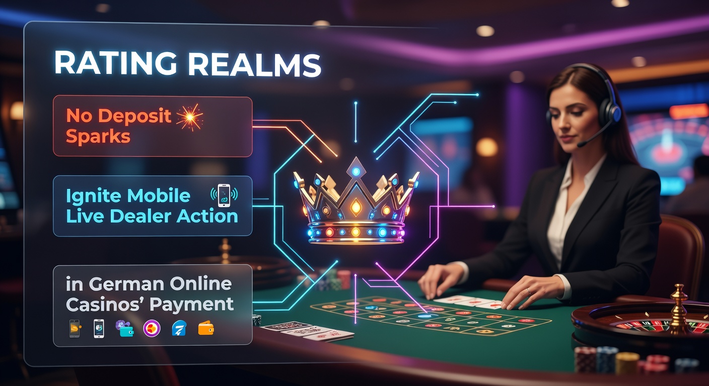 Detaillierte Ansicht eines mobilen Live-Dealer-Blackjack-Tisches mit No-Deposit-Bonus-Pop-up, Zahlungsgateways und Sterne-Bewertungen im Hintergrund