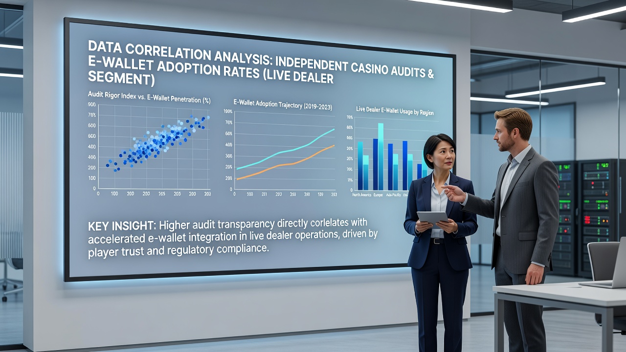 Grafik zu Korrelationen von Audit-Daten und E-Wallet-Adoption in deutschen Casinos